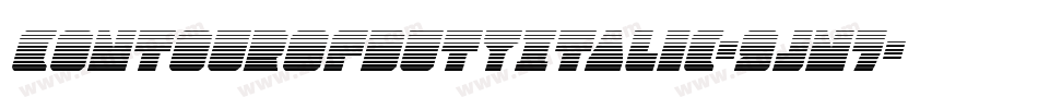 ContourOfDutyItalic-9jn7字体转换