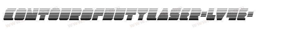 ContourOfDutyLaser-lv4e字体转换