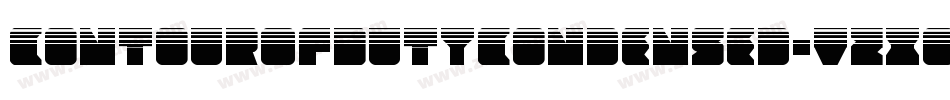 ContourOfDutyCondensed-VZx0字体转换