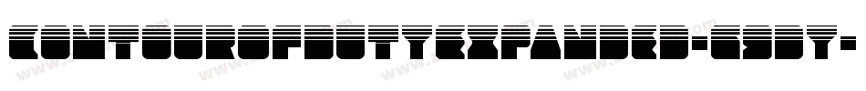 ContourOfDutyExpanded-G9dy字体转换