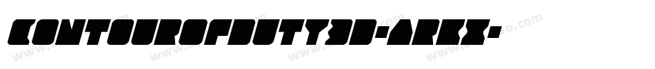 ContourOfDuty3D-ArKx字体转换