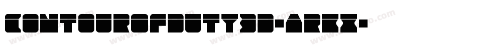 ContourOfDuty3D-ArKx字体转换