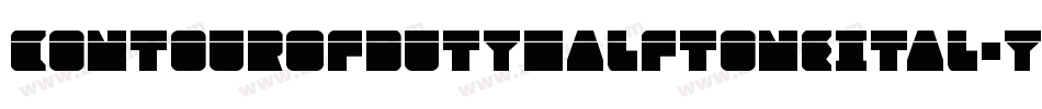 ContourOfDutyHalftoneItal-yWDq字体转换