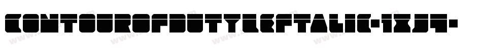 ContourOfDutyLeftalic-1xJ4字体转换