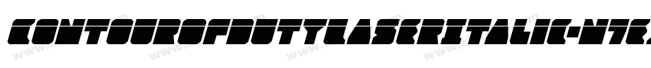 ContourOfDutyLaserItalic-n7eJ字体转换