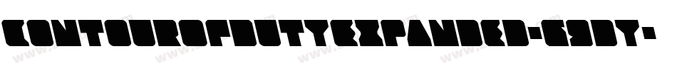 ContourOfDutyExpanded-G9dy字体转换
