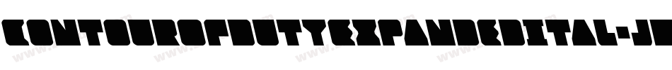 ContourOfDutyExpandedItal-jKgj字体转换