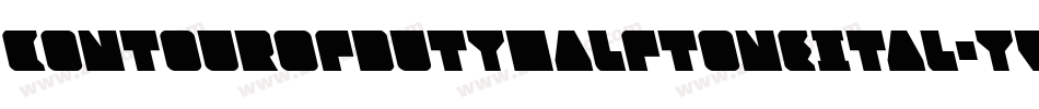 ContourOfDutyHalftoneItal-yWDq字体转换