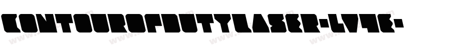ContourOfDutyLaser-lv4e字体转换