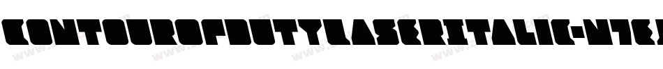 ContourOfDutyLaserItalic-n7eJ字体转换