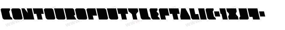 ContourOfDutyLeftalic-1xJ4字体转换