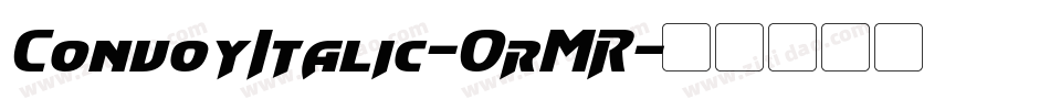 ConvoyItalic-0rMR字体转换