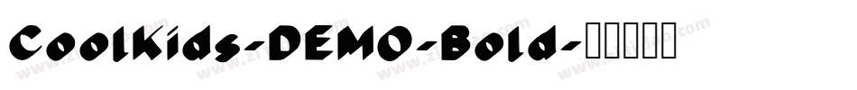 CoolKids-DEMO-Bold字体转换