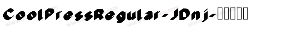 CoolPressRegular-JDnj字体转换