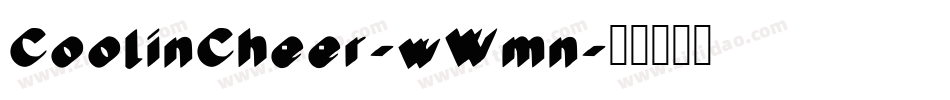 CoolinCheer-wWmn字体转换