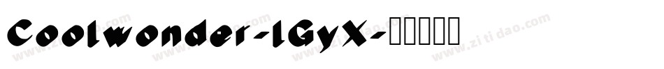 Coolwonder-lGyX字体转换