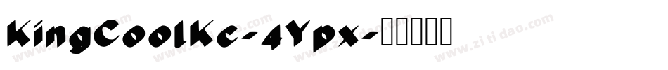 KingCoolKc-4Ypx字体转换