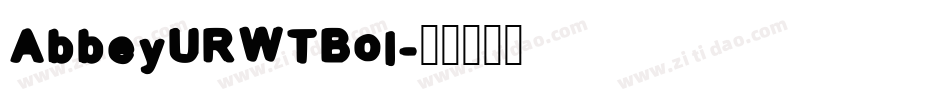 AbbeyURWTBol字体转换