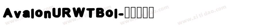 AvalonURWTBol字体转换