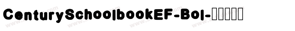 CenturySchoolbookEF-Bol字体转换