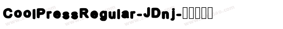 CoolPressRegular-JDnj字体转换