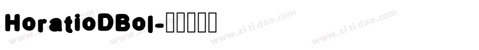 HoratioDBol字体转换