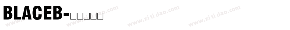 BLACEB字体转换