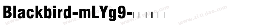 Blackbird-mLYg9字体转换