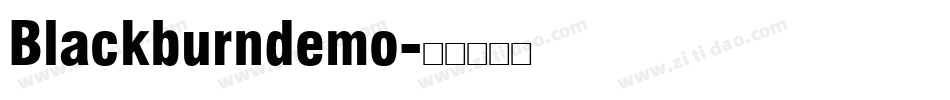 Blackburndemo字体转换