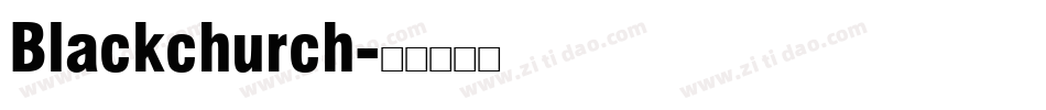 Blackchurch字体转换