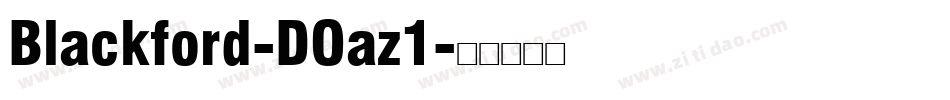 Blackford-DOaz1字体转换