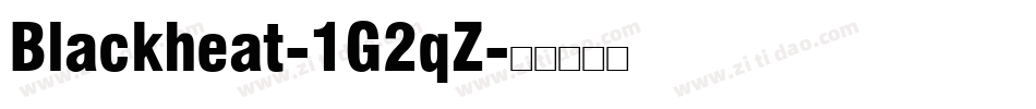 Blackheat-1G2qZ字体转换