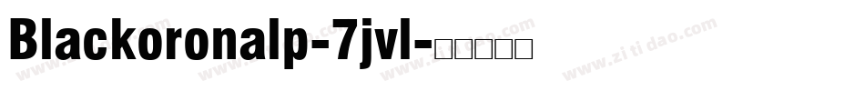 Blackoronalp-7jvl字体转换