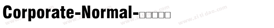 Corporate-Normal字体转换