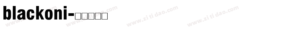 blackoni字体转换
