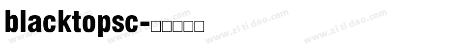 blacktopsc字体转换
