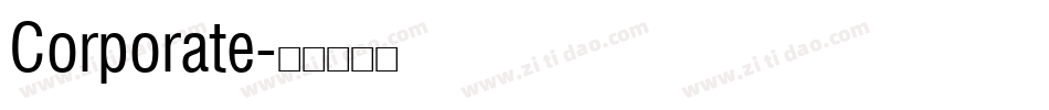 Corporate字体转换