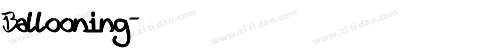 Ballooning字体转换