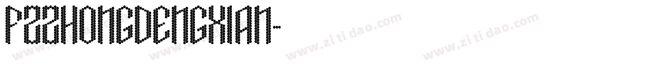 FZzhongdengxian字体转换