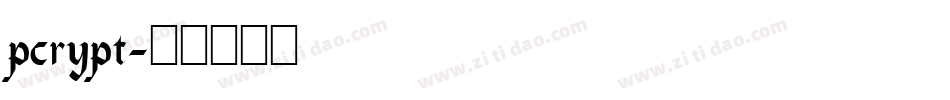pcrypt字体转换