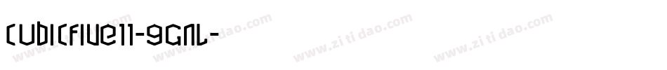 Cubicfive11-9GnL字体转换