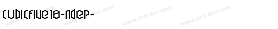 Cubicfive18-nDeP字体转换