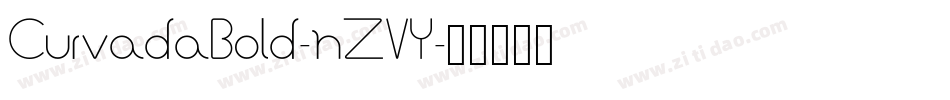CurvadaBold-nZVY字体转换