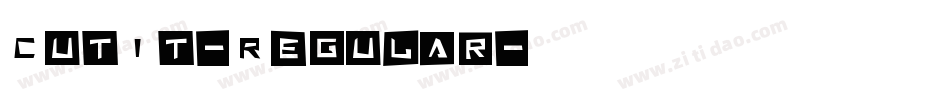 CutIt-Regular字体转换