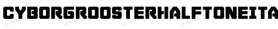 CyborgRoosterHalftoneItalic-qr9x字体转换