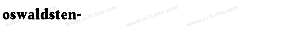 oswaldsten字体转换