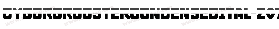 CyborgRoosterCondensedItal-Z07J字体转换