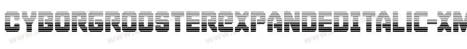 CyborgRoosterExpandedItalic-xmX8字体转换