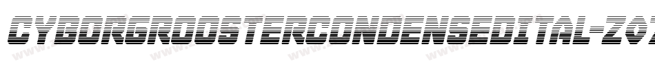 CyborgRoosterCondensedItal-Z07J字体转换