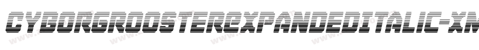 CyborgRoosterExpandedItalic-xmX8字体转换